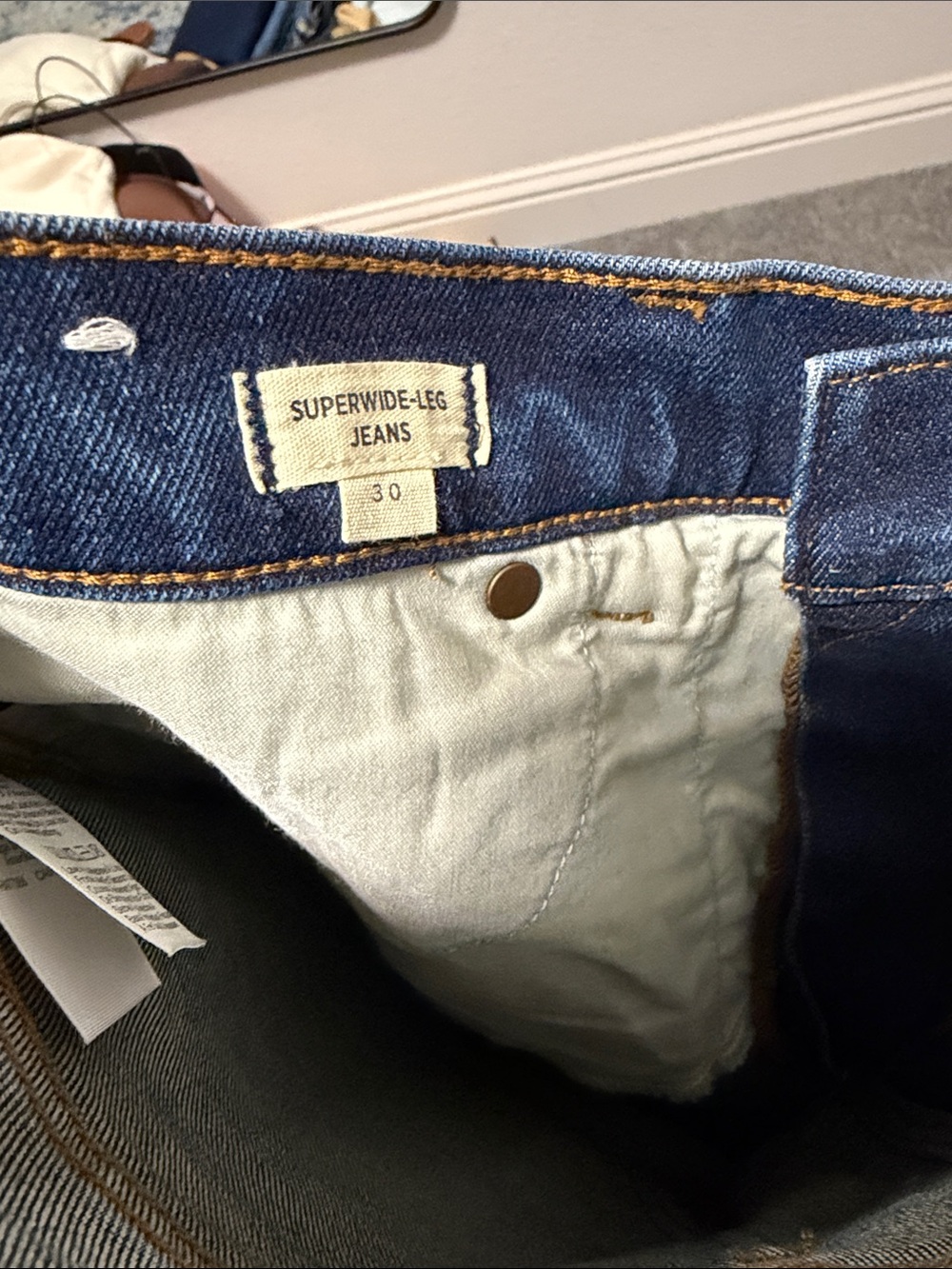 Madewell High Waisted Super Wide-Leg Jeans - Picture 5 of 6